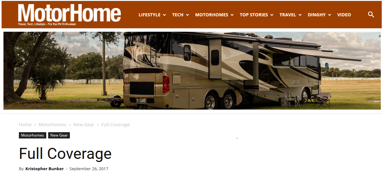 Motorhome Magazine RV Covers Review National RV Covers